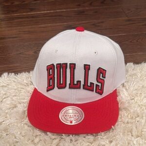 Mitchell & Ness Red and White Cap